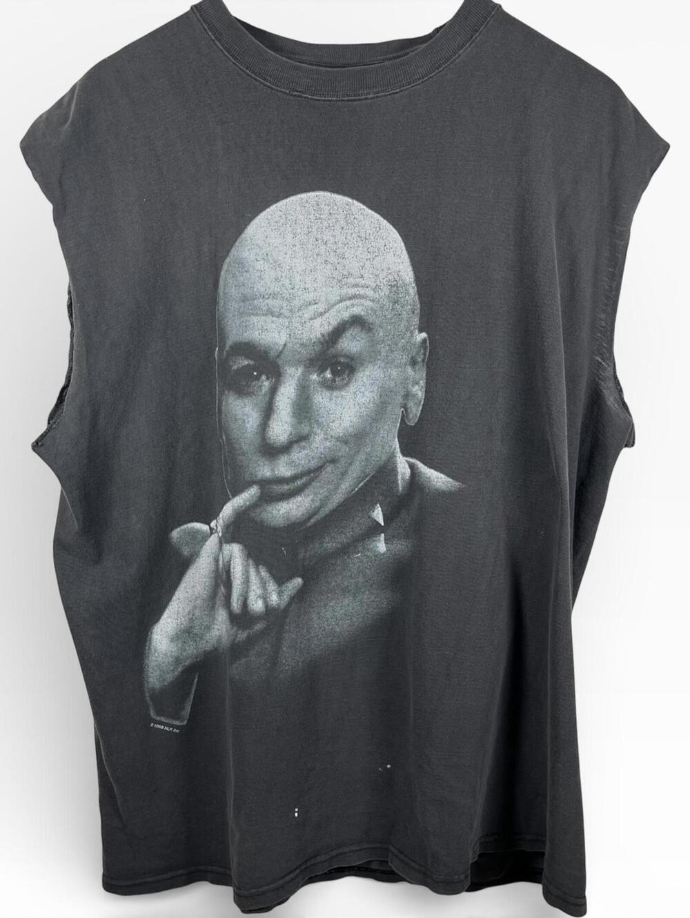 Vintage 90s Dr. Evil Large Graphic Men's Cutoff T-Shirt Size Large Tank Top